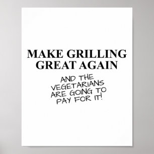 Affiche Funky Barbecue Griller Fumer Lover T Shirt Trump Q