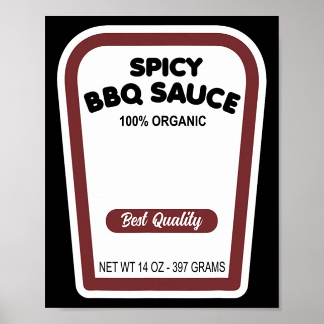 Affiche Funky bio sauce barbecue Halloween Easy Group Cost (Devant)
