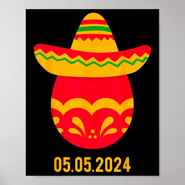 Affiche Funky Grec Orthodoxe Oeuf de Pâques Cinco Grec de  (Devant)