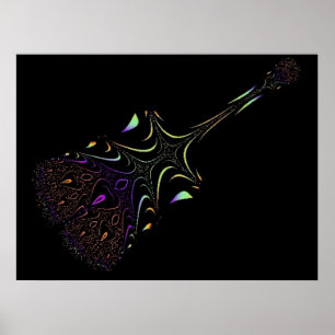 Affiche Funky Guitar 8 Print