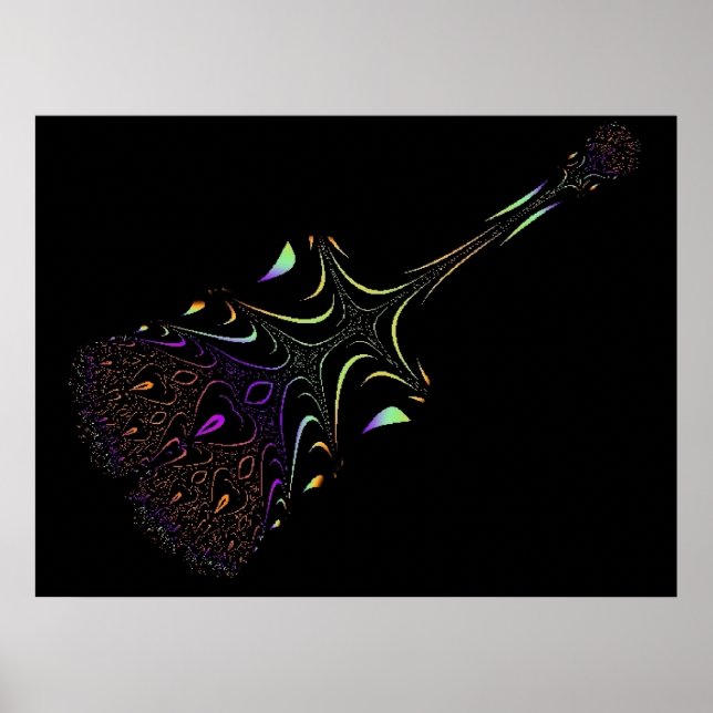 Affiche Funky Guitar 8 Print (Devant)