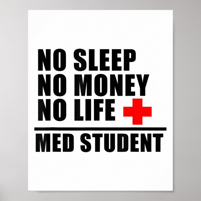Affiche Funky Med School T ShirtTrust Me Je Suis Presque U (Devant)
