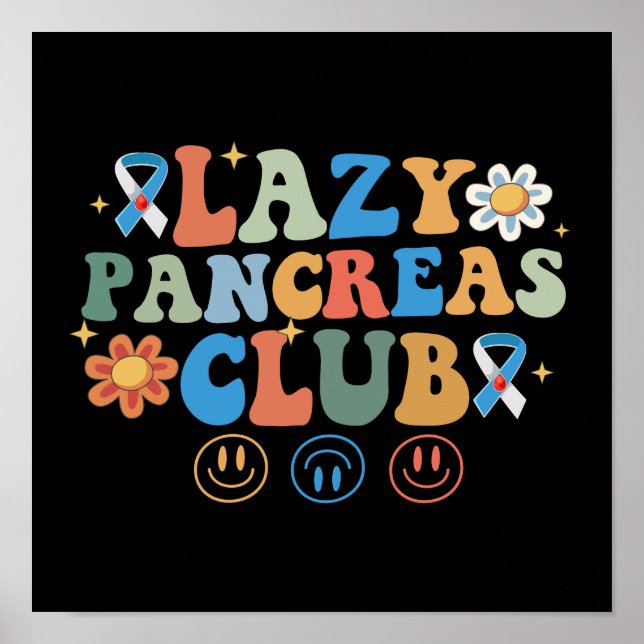 Affiche Funky Super Lazy Pancreas Club (Devant)