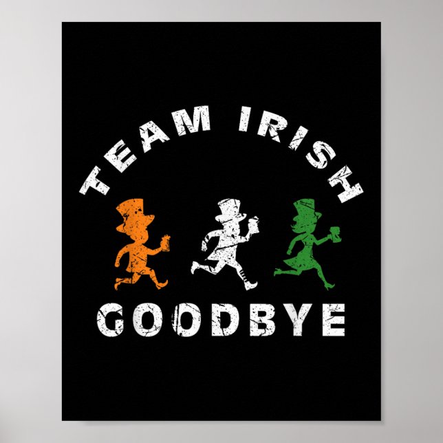 Affiche Funky Team Irish Goodbye Jour de la Saint Patrick  (Devant)