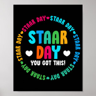 Affiche Funky Test STAAR Day Mode sur le test de l'enseign