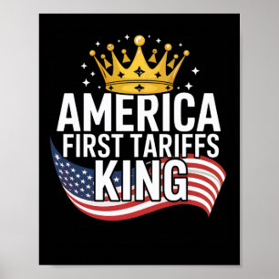 Affiche Funky Trump Tarifs du marché du travail Stock tari