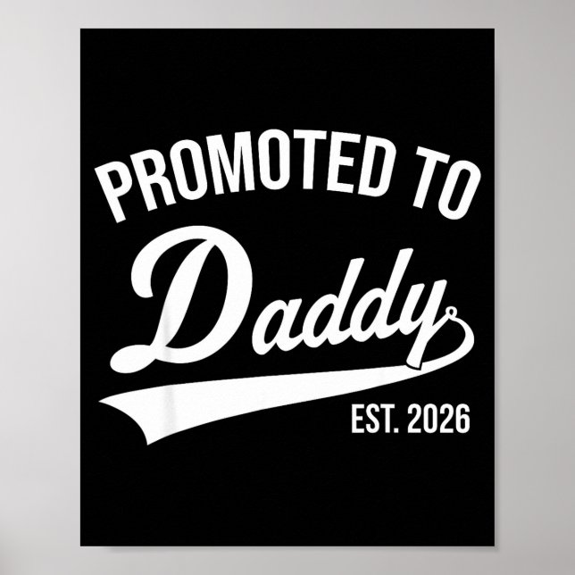 Affiche Funny 1st Time Dad Est 2026 New Dad New First Fath (Devant)