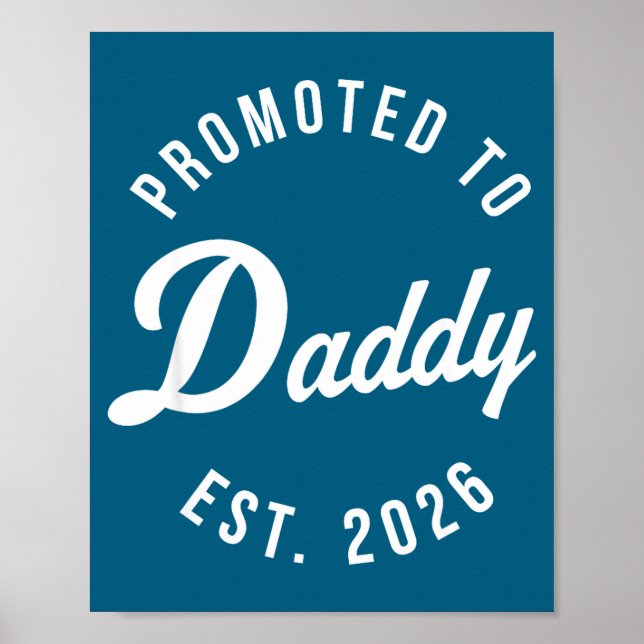 Affiche Funny 1st Time Dad Est 2026 New Dad New First Fath (Devant)