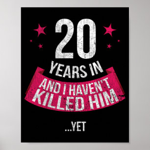 Affiche Funny 20e anniversaire de Mariage Femme T-shirt ca