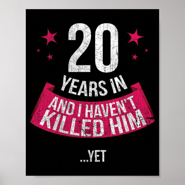 Affiche Funny 20e anniversaire de Mariage Femme T-shirt ca (Devant)
