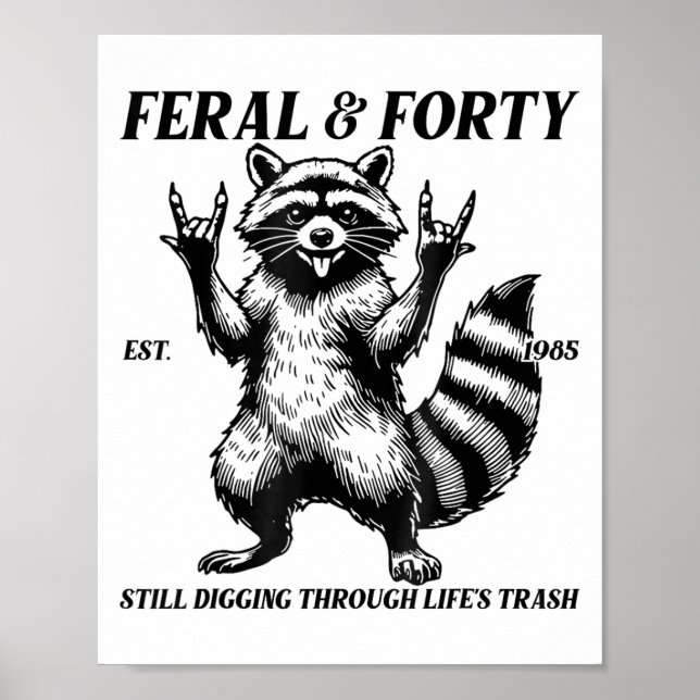 Affiche Funny 40e anniversaire Est 1985 Feral &amp; Quaran (Devant)