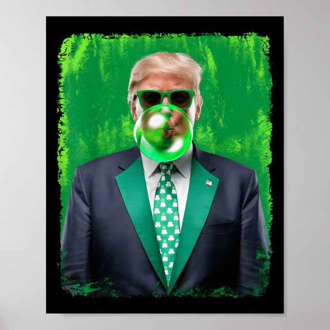 Affiche Funny 47ème Président Jour de la Saint Patrick Irl (Devant)
