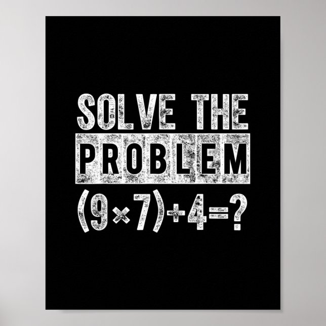 Affiche Funny 67 Meme Pemdas Elementary Math Teacher Brain (Devant)