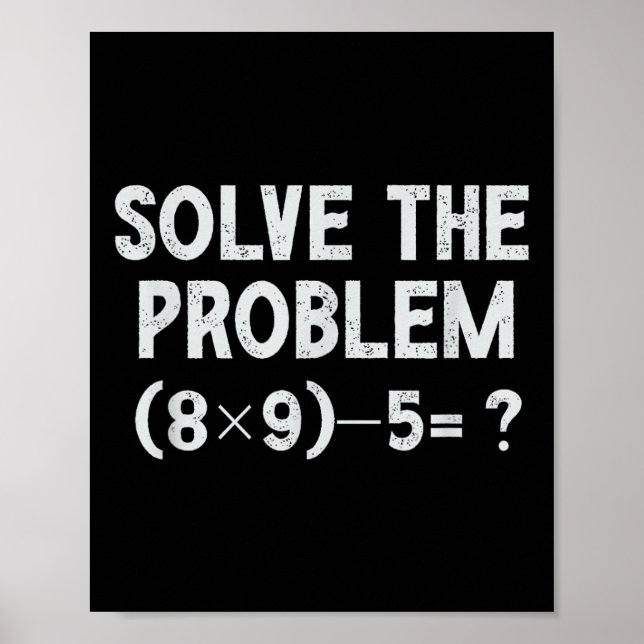 Affiche Funny 67 Meme Pemdas Elementary Math Teacher Brain (Devant)