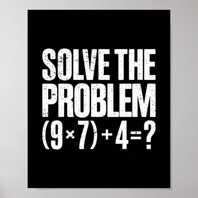 Affiche Funny 67 Meme Pemdas Math Teacher Brainrot Element (Devant)