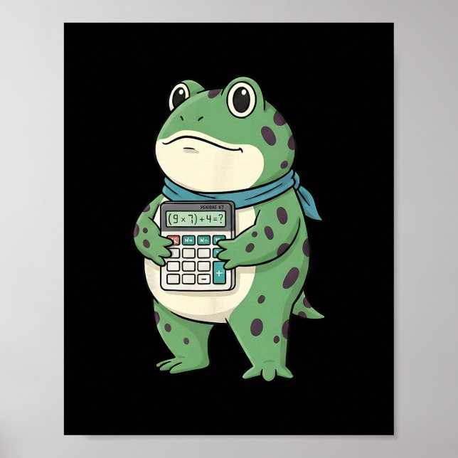 Affiche Funny 67 Meme Pemdas Math Teacher Six Seven Frog  (Devant)