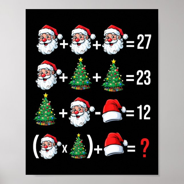Affiche Funny 67 Meme Santa Math Teacher Christmas Pajama  (Devant)