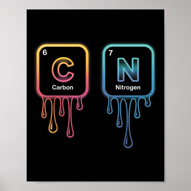 Affiche Funny 67 Meme Science Chemistry Nerd Humor Periodi (Devant)