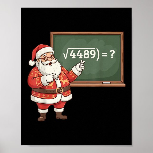 Affiche Funny 67 Meme Six Seven Math Teacher Christmas Gen (Devant)