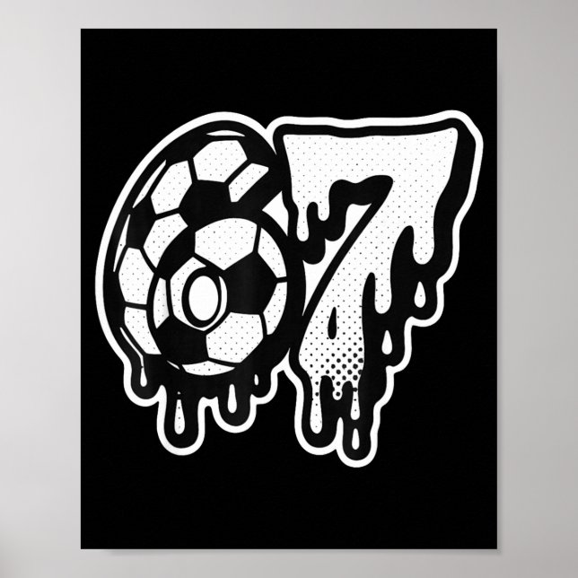 Affiche Funny 67 Meme Slang Soccer Ice Cream Drip Six Seve (Devant)