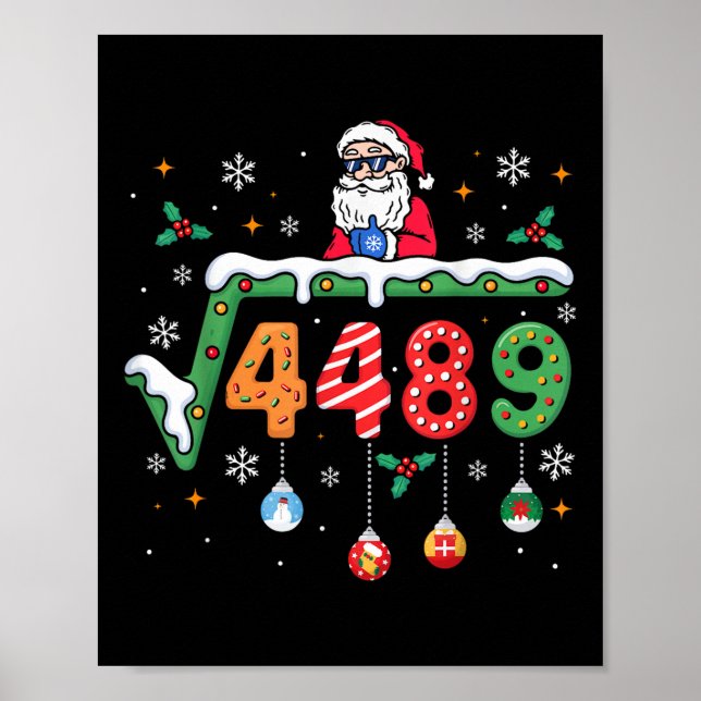 Affiche Funny 67 Meme Square Root 4489 Slang Math Teacher  (Devant)