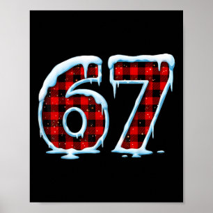 Affiche Funny 67 Six Seven Meme Christmas Pyjama 