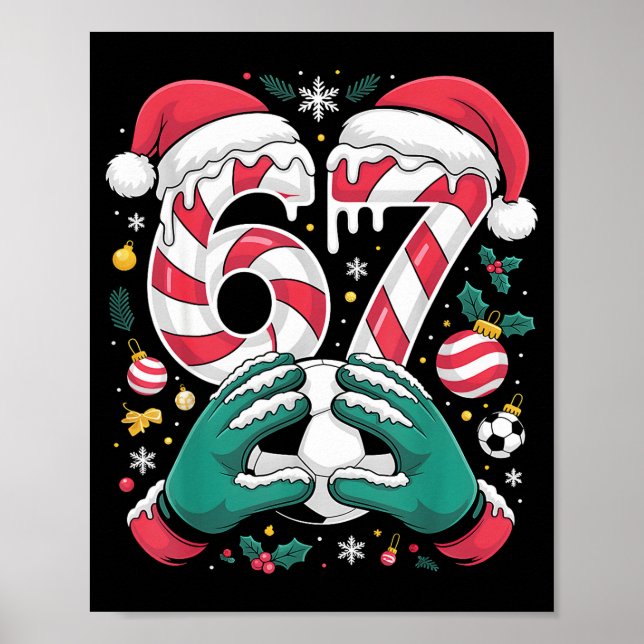 Affiche Funny 67 Six Seven Soccer Goalkeeper Funny Meme Ch (Devant)