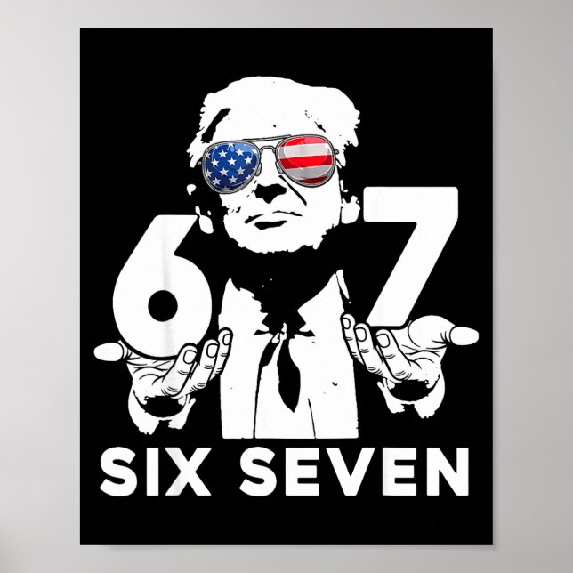 Affiche Funny 67 Six Seven Trump Meme  (Devant)