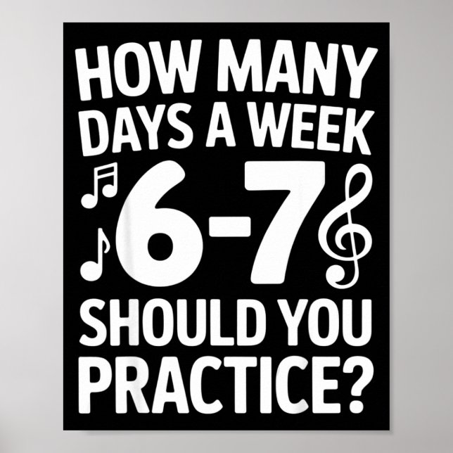 Affiche Funny 6 7 Meme Music Students Six Seven Outfit Mus (Devant)