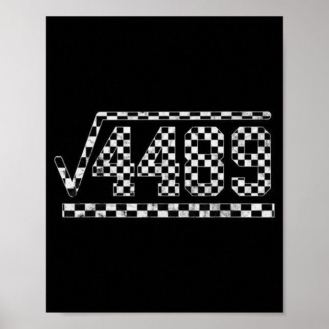 Affiche Funny 6 7 Square Root Of 4489 Slang Math Teacher  (Devant)