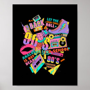 Affiche Funny 90s Theme Outfit Vintage Retro 90s Graphique