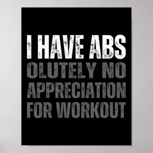 Affiche Funny Abs Humour
