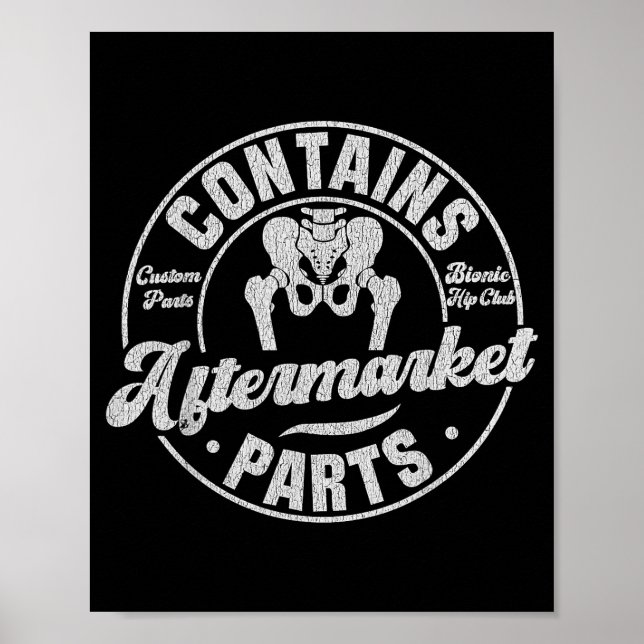 Affiche Funny After Hip Surgery Recovery Bionic Hip Replac (Devant)