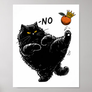 Affiche Funny Angry Black Cat That's No Kings In America K