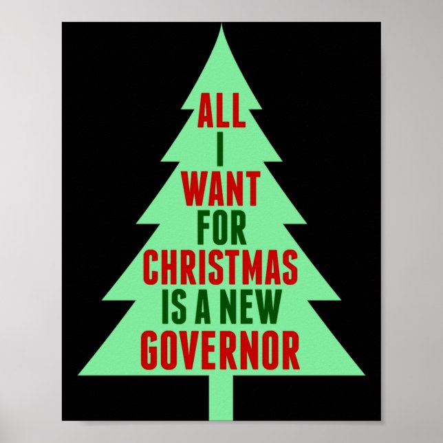 Affiche Funny Anti Governor Litical Christmas Humor  (Devant)
