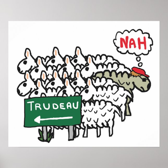 Affiche Funny Anti Trudeau (Devant)