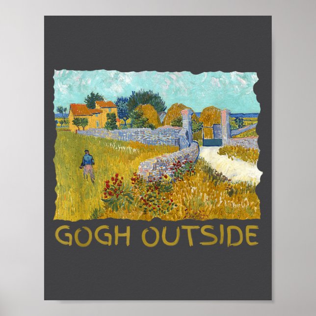 Affiche Funny Artist Gogh Outside Starry Night Insrational (Devant)