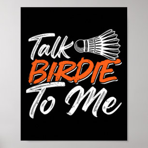 Affiche Funny Badminton Humour Smash Shuttle Birdie Sport
