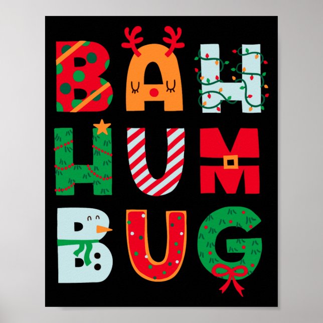 Affiche Funny Bah Humbug Holiday  (Devant)