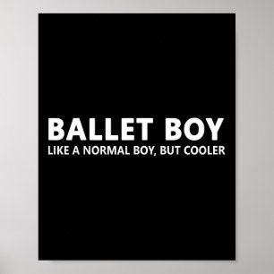 Affiche Funny Ballet Boy Musique Ballet Boy