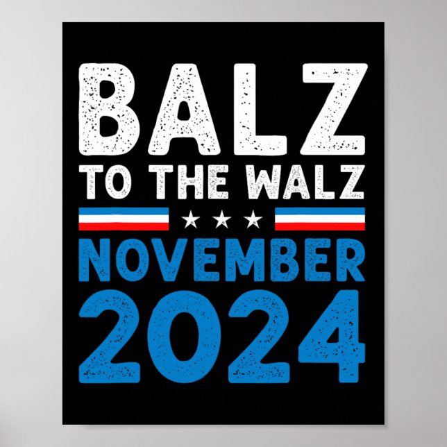 Affiche Funny Balz Au Walz Kamala Harris Tim Walz 2024 (Devant)