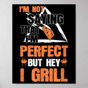 Affiche Funny Barbecue Pun Barbecue Grillades Accessoires 