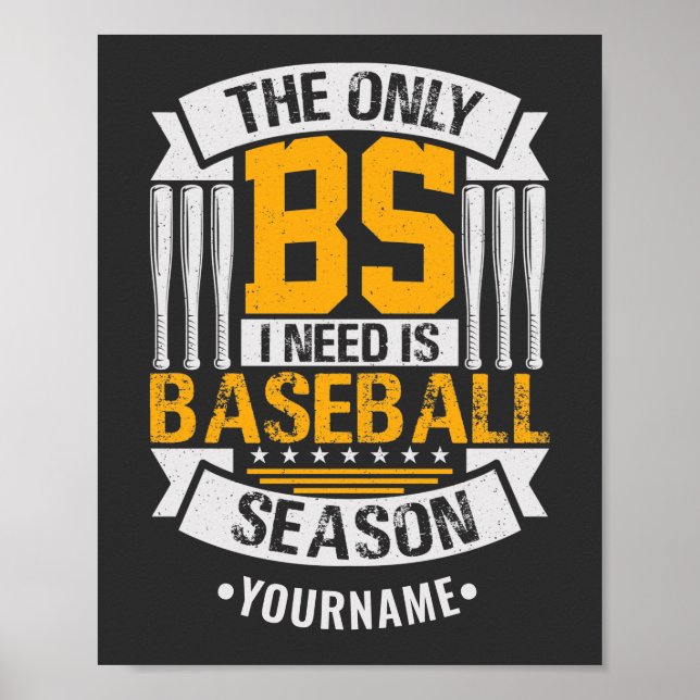 Affiche Funny Baseball Sarcasme (Devant)