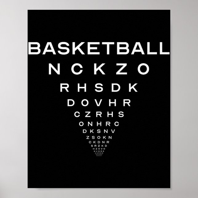 Affiche Funny Basketball Opticiens Planche Plaisanterie Pr (Devant)