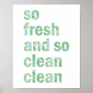 Affiche Funny Bathroom Wall Art Imprimer si frais et propr