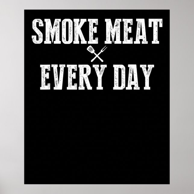 Affiche Funny Bbq Smoker Accessoire Pitmaster Papa Grillin (Devant)