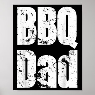 Affiche Funny Bbq Smoker Accessoire Pitmaster Papa Grillin