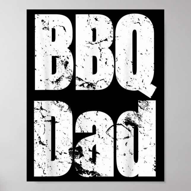 Affiche Funny Bbq Smoker Accessoire Pitmaster Papa Grillin (Devant)