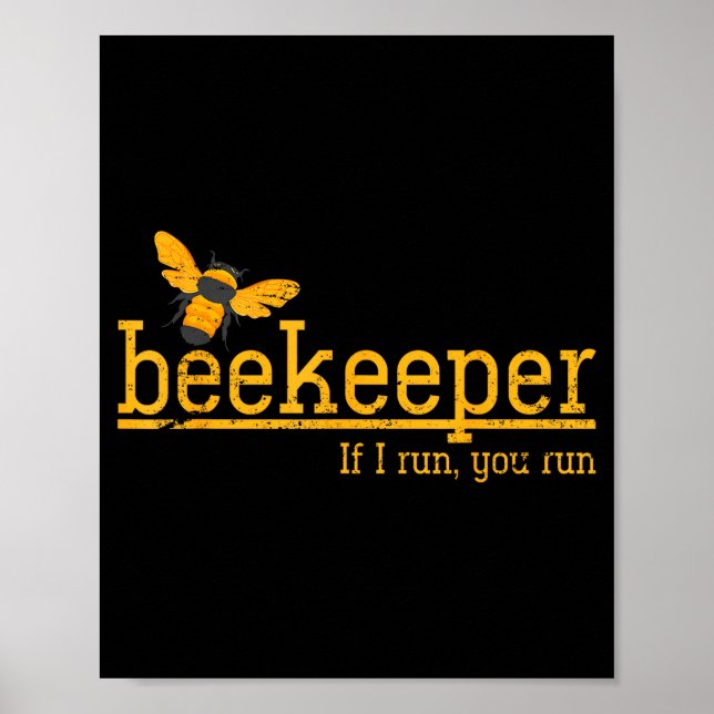 Affiche Funny Bee Hive Honey Lover Gift Beekeeper  (Devant)