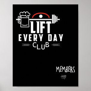 Affiche Funny Beer Poids Bodybuilding
